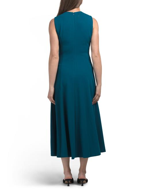 【預購】H061610 CALVIN KLEIN A字連身長裙 (孔雀藍)