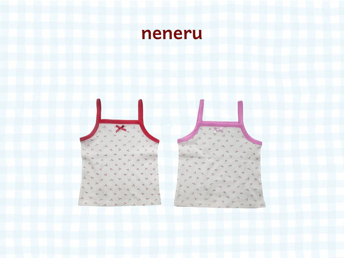 正韓夏neneru 嫩嬰/小童兩色蝴蝶結背心