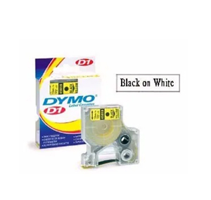 DYMO  SC45013 D1 標籤帶  12mm x 7M (白底黑字) 505745030