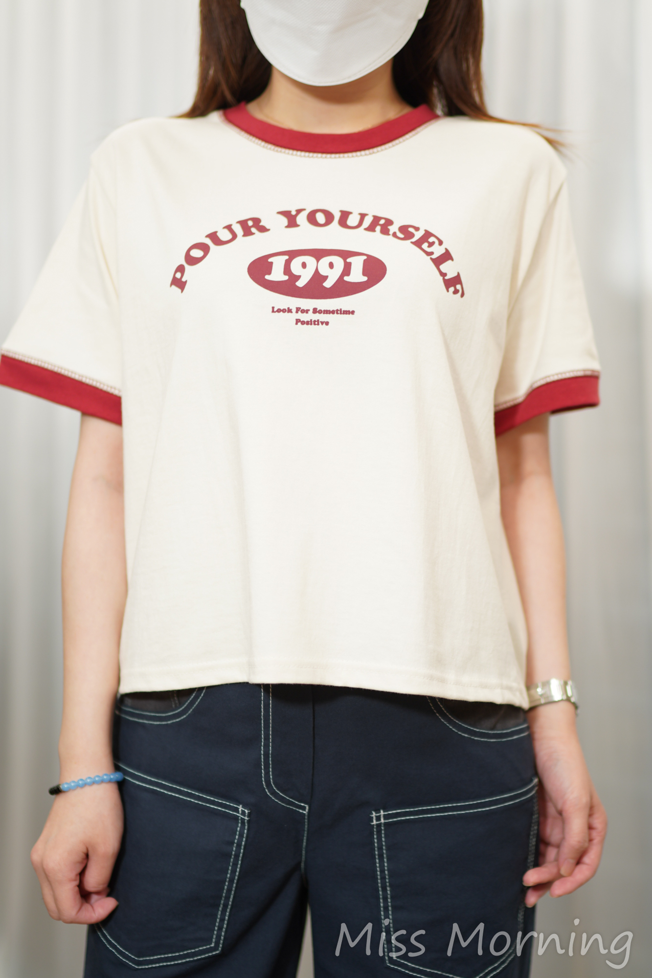 不一樣的拼色tee(15264)