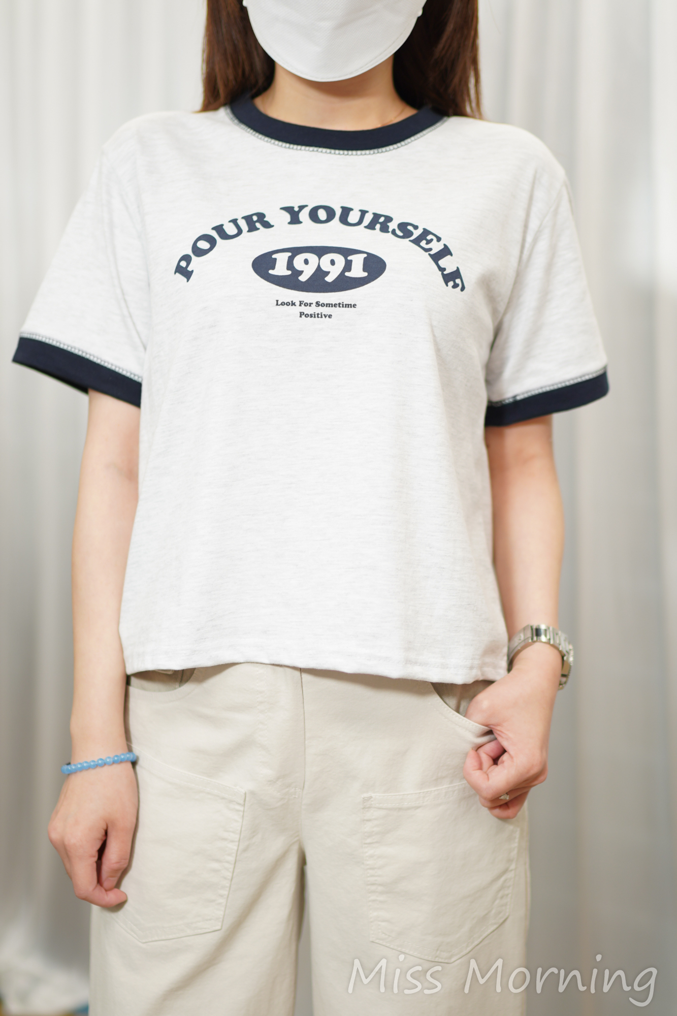 不一樣的拼色tee(15264)