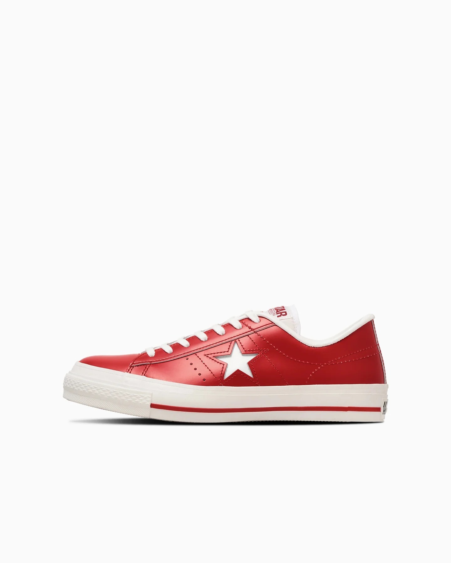 預購┃日本製 CONVERSE ONE STAR J 紅色 皮革 白星星 低筒