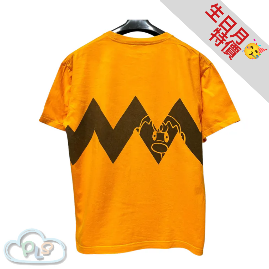 現貨 短袖T-SHIRT 橙色 胖虎 藤子不二雄博物館 #XXL #71010XXL