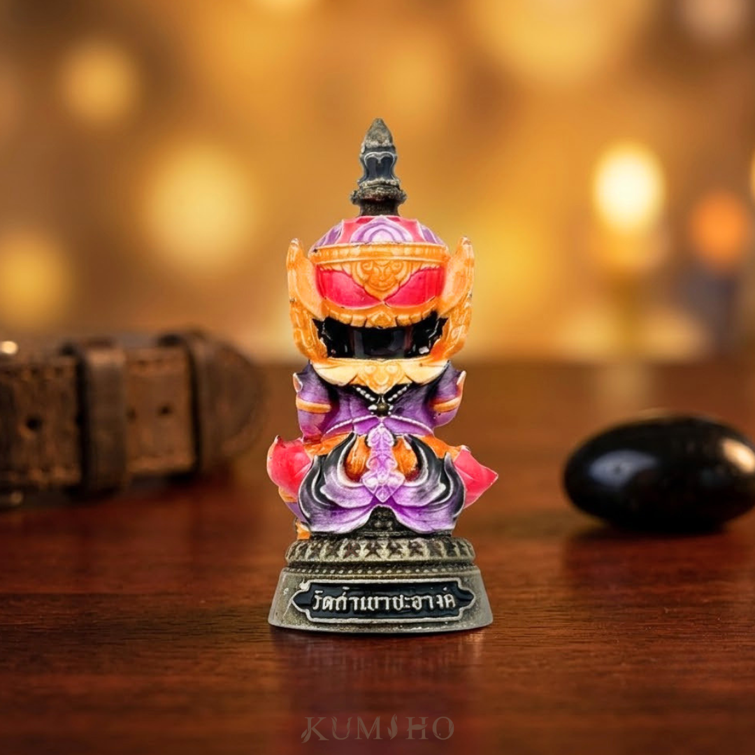 陶威素灣富足賜福首批小立尊 黑面版 背面 龍婆薩農查 洞穴崖壁寺 - KUMIHO