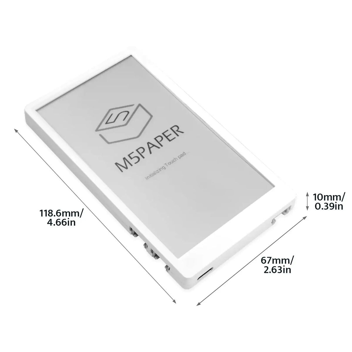 M5Paper,ESP32 4.7吋電子紙開發套件 V1.1,尺寸規格