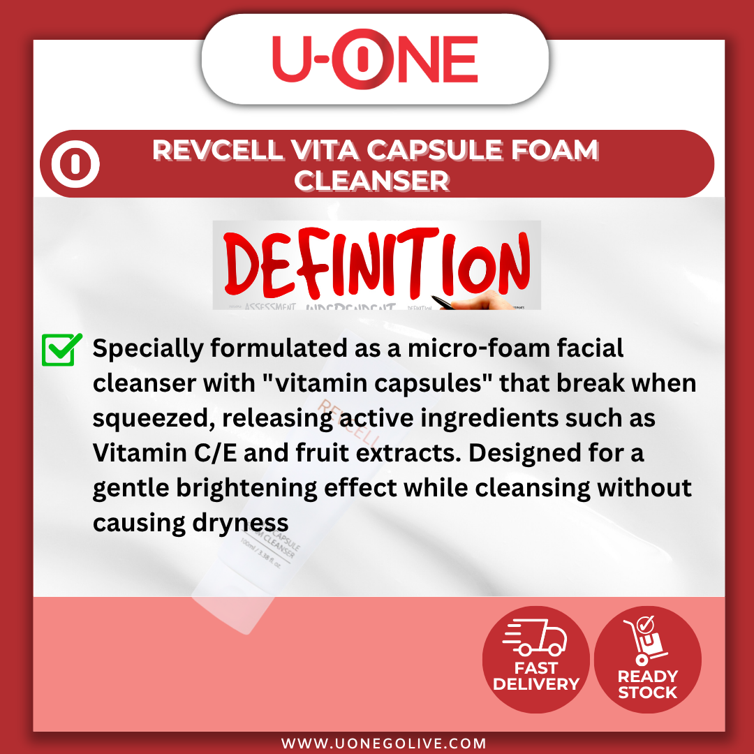 U-ONE | Korea | Revcell | Vita Capsule Foam Cleanser | 100ml