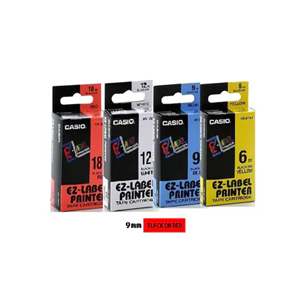 卡西歐 XR9RD1 9 mm 標籤帶 (紅底黑字) 505720970