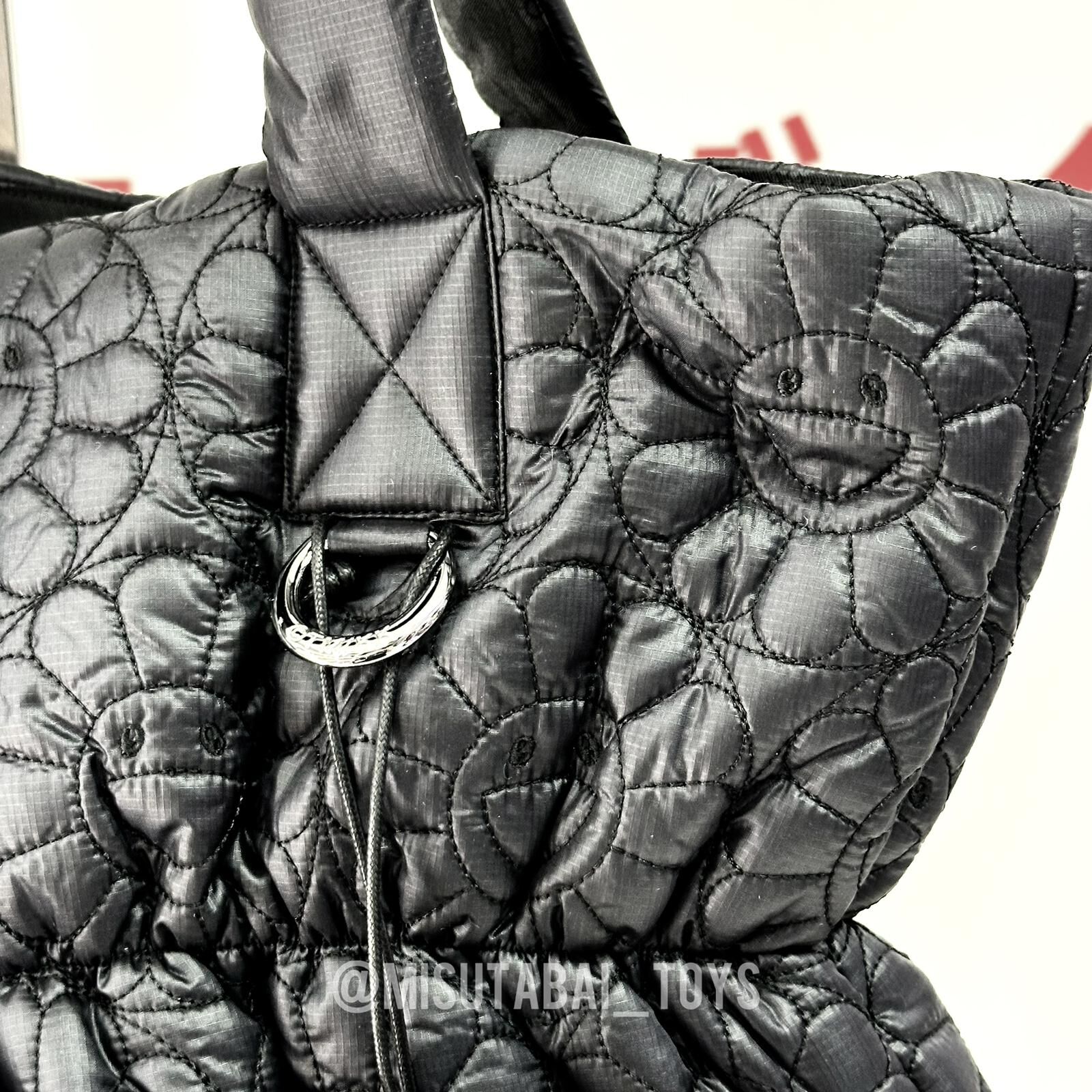 Takashi Murakami Quilting Puffer Bag (Black)