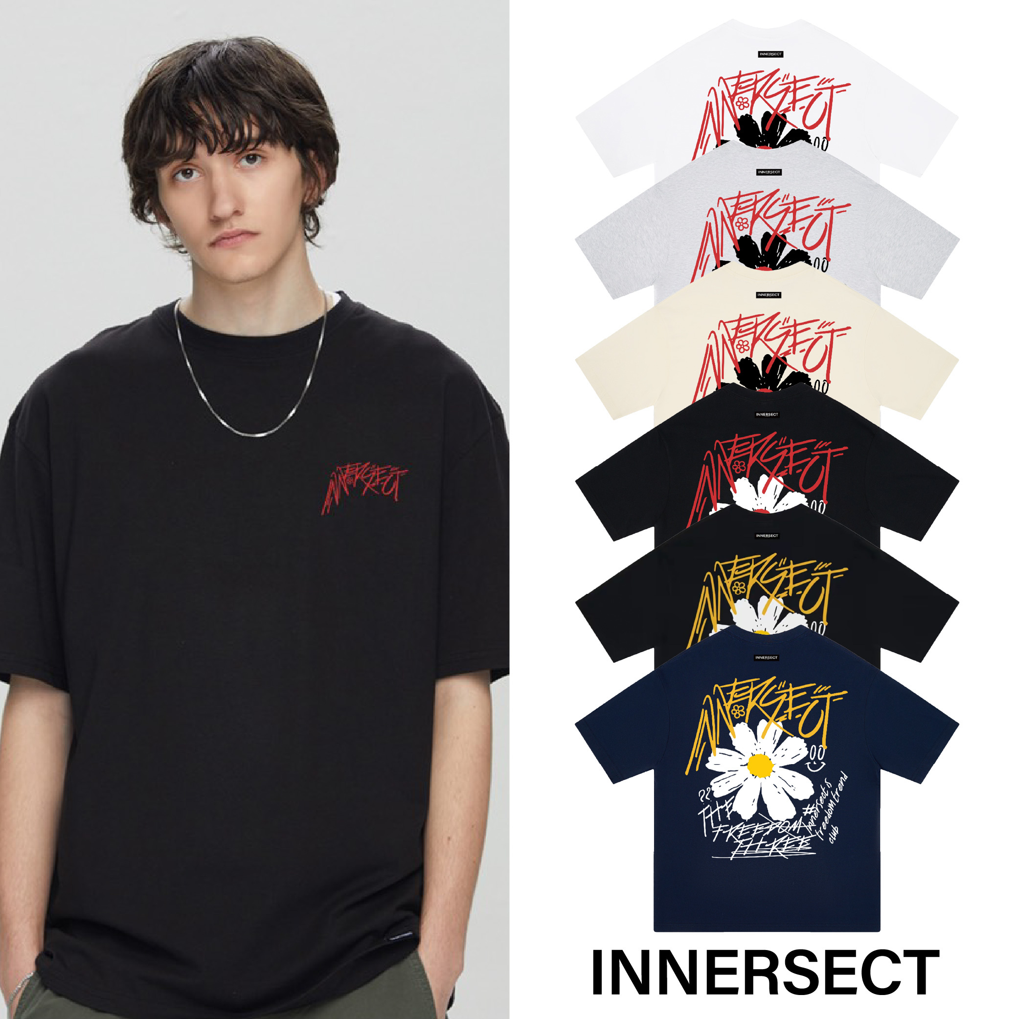 INNERSECT 三生萬物 雛菊 塗鴉 美式 陳冠希 Clot FOG ESSENTIALS 26年新款 短袖 短Tee 男女休閒上衣 IN26H6DX01