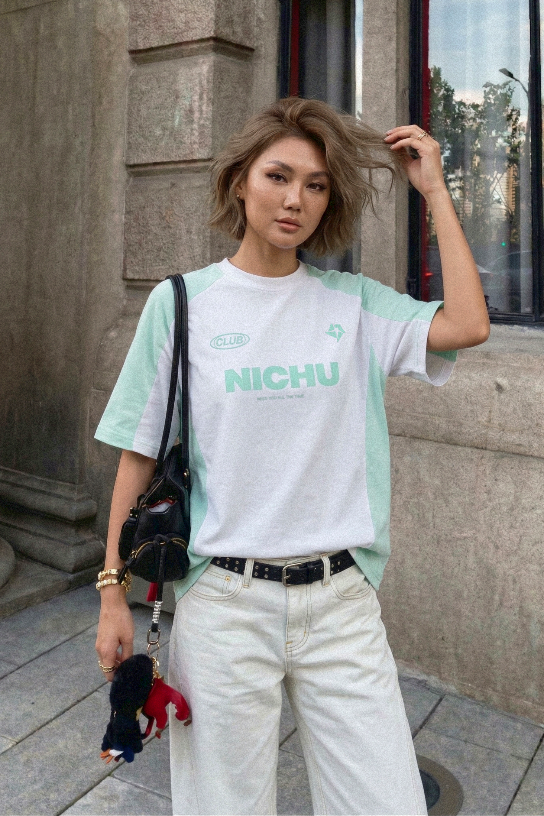 1995 FIELD 美式落肩T-Shirt (U)