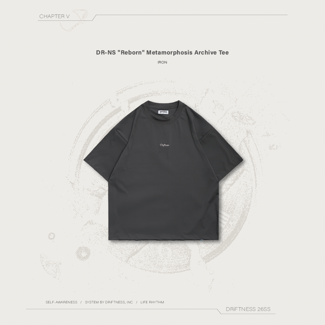DRiFTNESS | DR-NS "Reborn" 鐵粉限定 破繭背圖短袖 - Iron