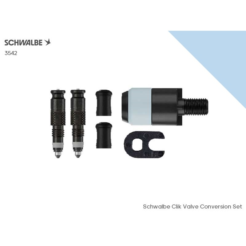 SCHWALBE 快拆氣嘴轉換套件 Clik Valve Conversion Set Art-No.3542