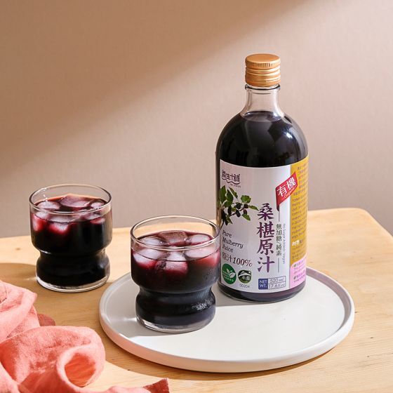 台灣健康養生桑椹原汁(無加糖/可稀釋2-5倍) TAIWAN MULBERRY JUICE (NO SUGAR) 520ml