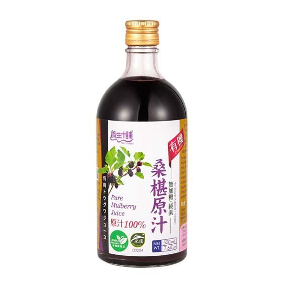 台灣健康養生桑椹原汁(無加糖/可稀釋2-5倍) TAIWAN MULBERRY JUICE (NO SUGAR) 520ml