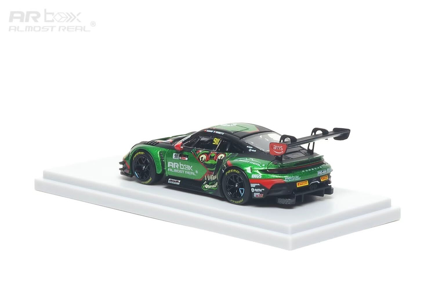 預訂:1/64  Almost Real #68-3 Porsche 911 GT3 R 2026 GT World Challenge Asia Mandalika #911 (640006021 )
