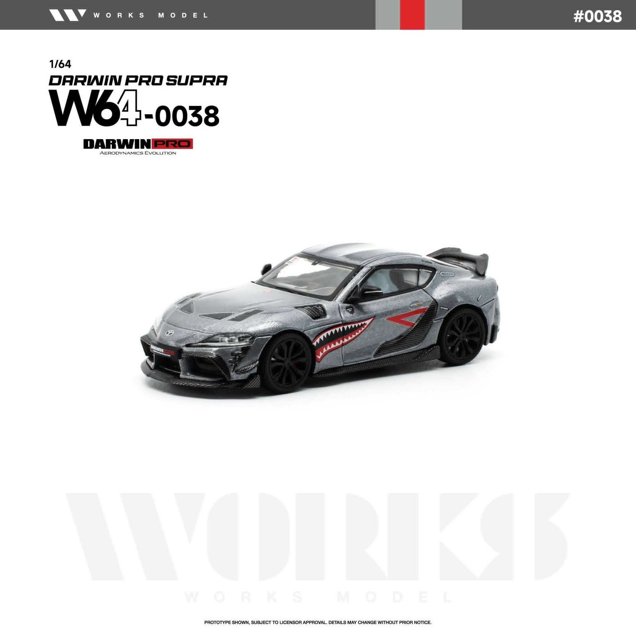 預訂:1/64 Works Model DarwinPRO Supra Grey Shark (W640038 )