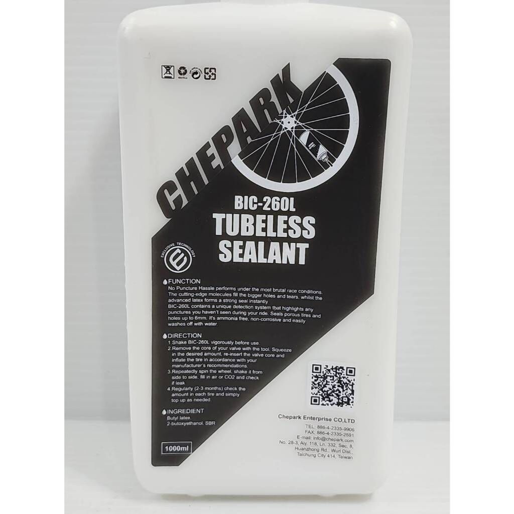 CHEPARK BIC-260L 微粒速效型補胎液 無內胎補胎液 補胎液 1000ml