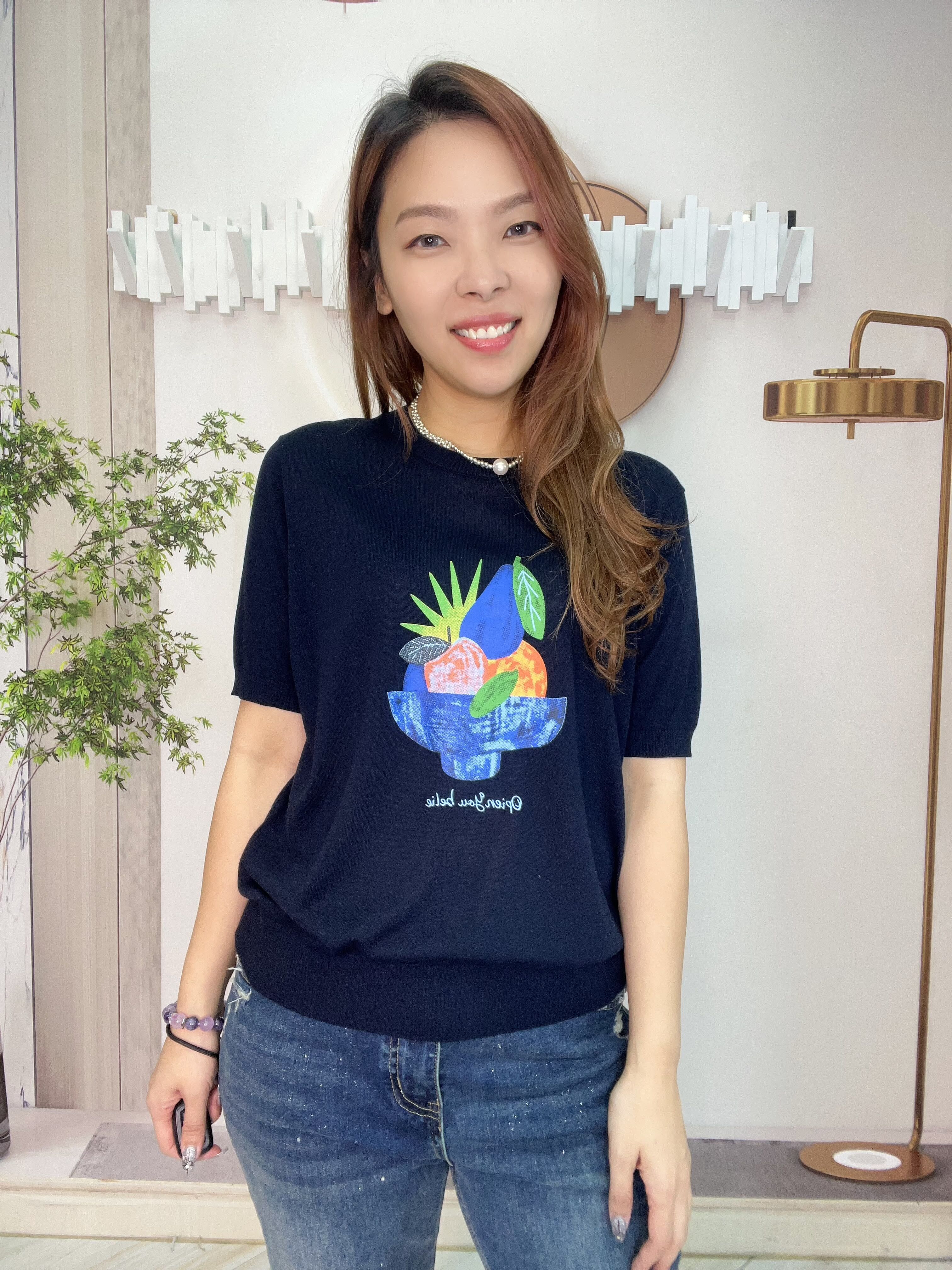 (現貨區)lngroove 冰涼感水果圖針織~172F