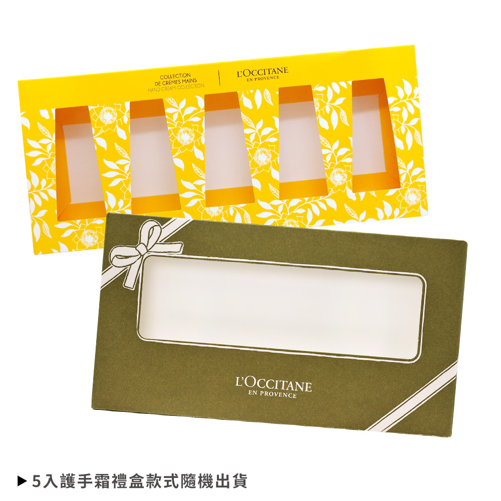 L'OCCITANE 歐舒丹 年度圖騰五入手霜禮盒(30mlX5)[乳油木+櫻花+橙花+玫瑰+白薰衣草]