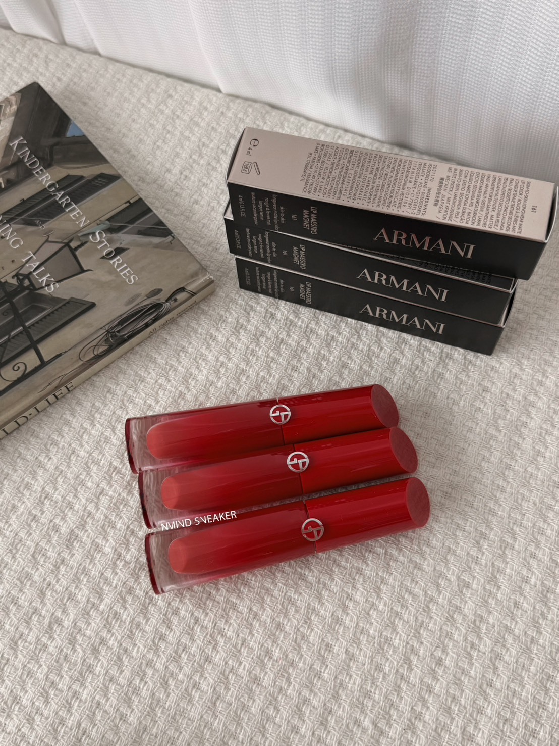 <美妝亂亂賣> Giorgio Armani 奢華柔紗訂製唇露#161裸紗米棕  4ml