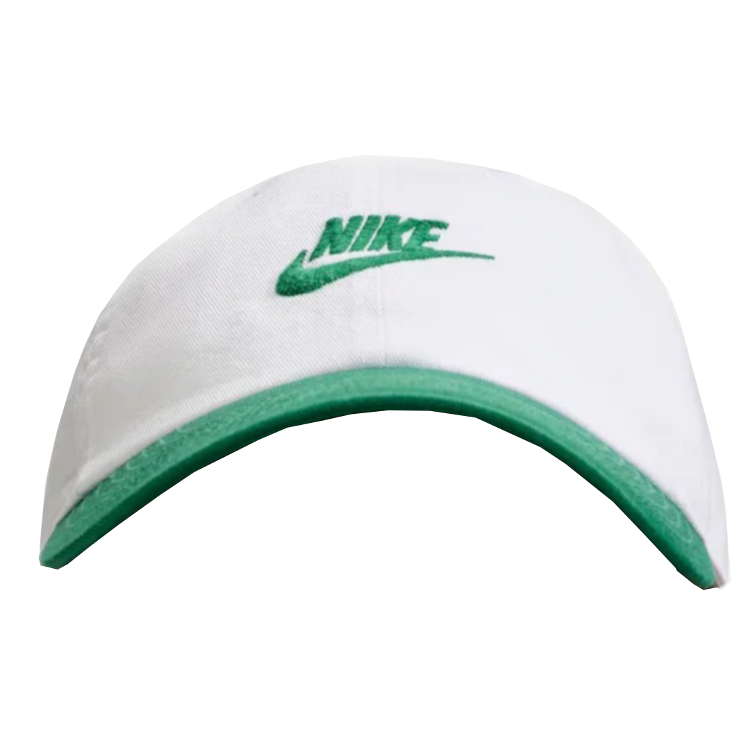 【官網限定】NIKE 棒球帽 水洗軟帽 運動帽 白綠 FB5368-106 VI