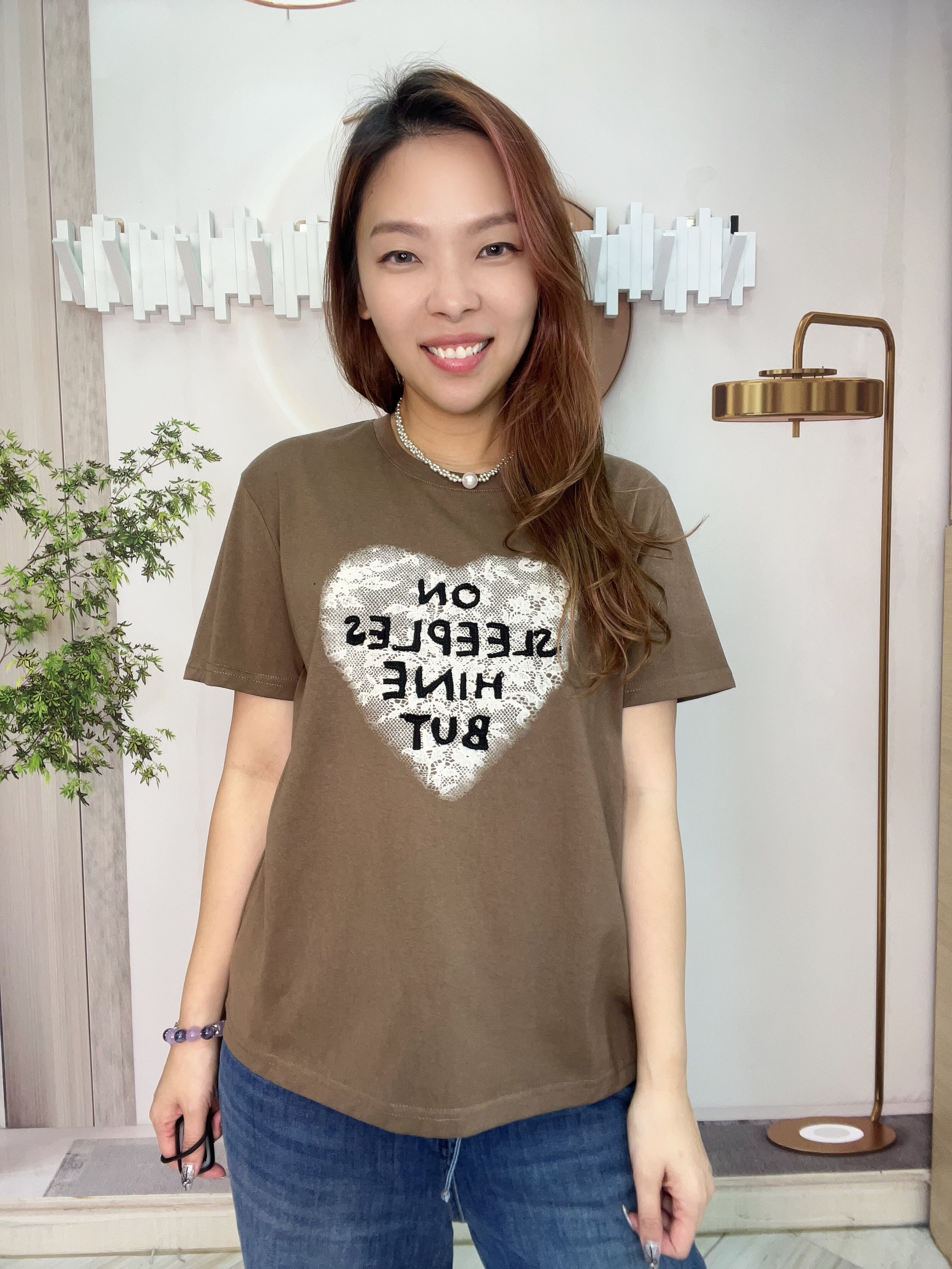 (現貨區)Mar lace 心英文字top~172M