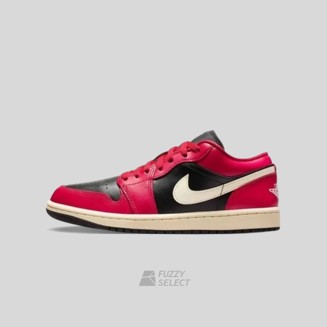【逢甲 FUZZY】W Air Jordan 1 Low "Mystic Hibiscus" 紅黑白 DC0774-605