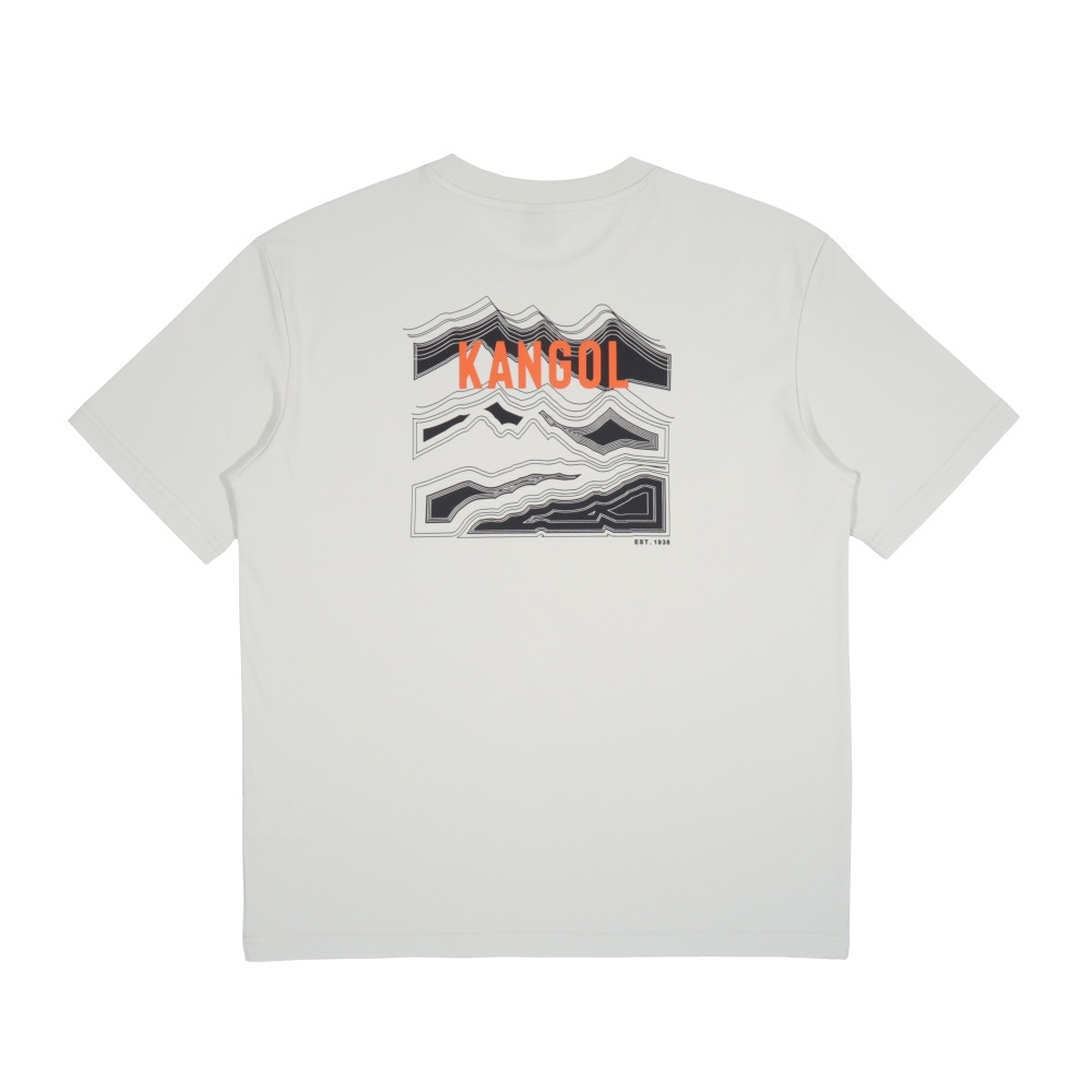 KANGOL 短T 淺灰 山系 印花 短袖 上衣 中性 6525101311