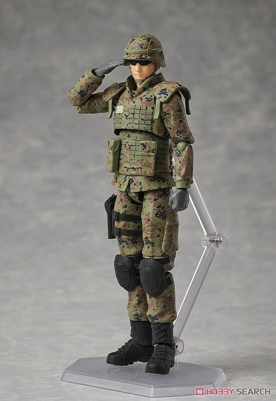 GSC Figma #154 自衛隊員 迷你武裝 LittleArmory 可動完成品