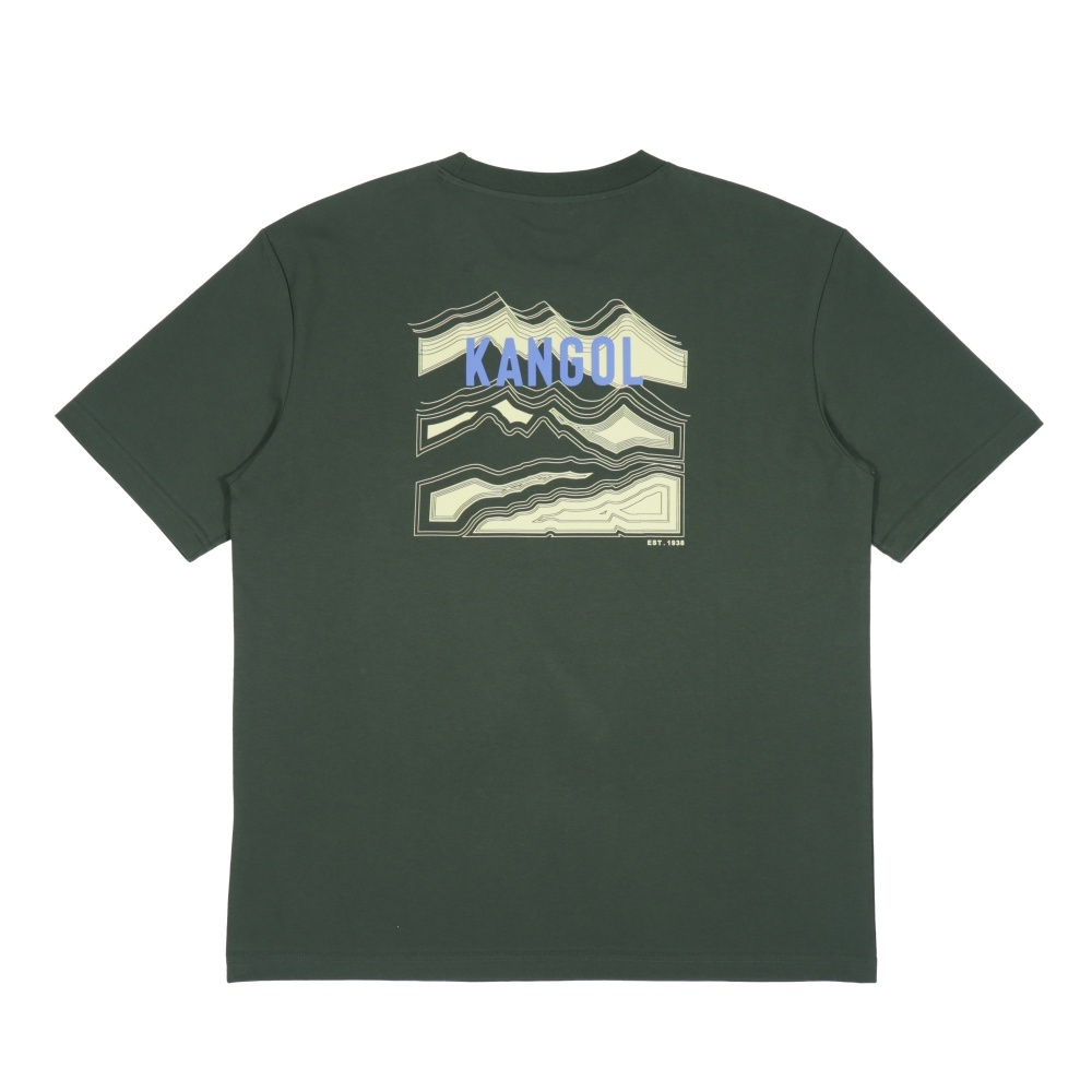 KANGOL 短T 墨綠 山系 印花 短袖 上衣 中性 6525101372