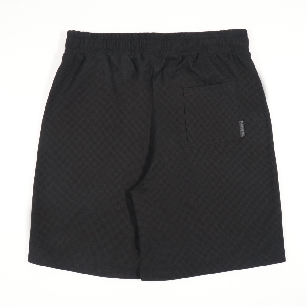 KANGOL 短褲 黑色 華夫格 休閒短褲 中性 6525154320