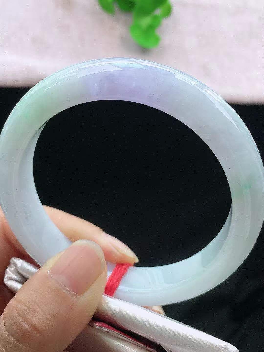 655858 58.7mm紫羅蘭正圈翡翠手鐲 (58-60)