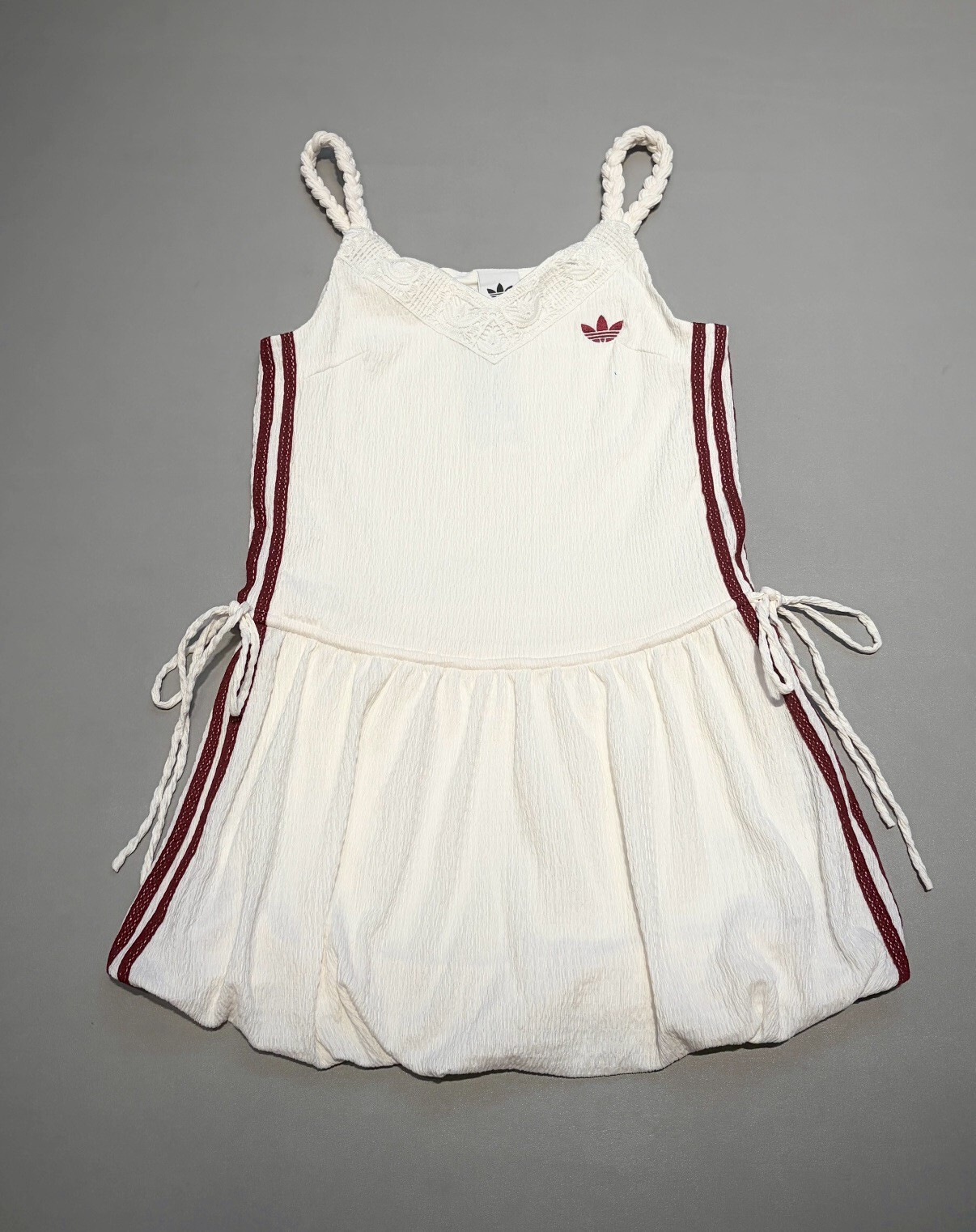 【Luxury】 ADIDAS ORIGINALS 新款愛迪達南洋風洋裝 度假風蕾絲拼接吊帶連身裙 女款 KX0725 KX0726 連衣裙 兩色可選 細肩 小可愛