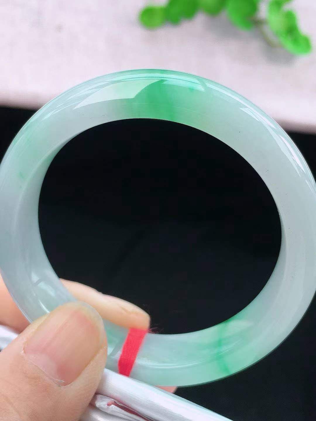 冰飄綠正圈翡翠手鐲,天然翡翠A玉, 緬甸玉, Jade, Jadeite