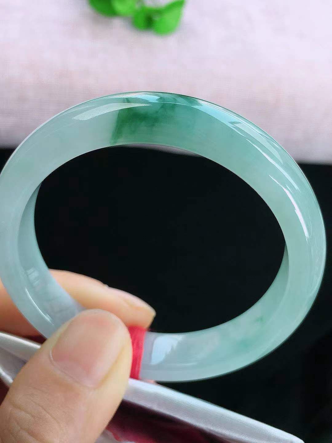 冰飄花正圈翡翠手鐲,天然翡翠A玉, 緬甸玉, Jade, Jadeite