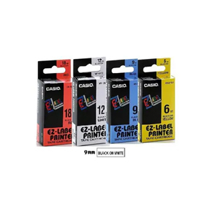 卡西歐 XR9WE1 9 mm 標籤帶 (白底黑字) 505720910
