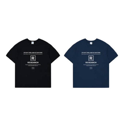 R.F.S.D 做舊LOGO印花 重磅寬鬆短袖 SH-632