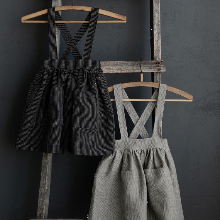(預購)ALL THE BEAUTIFUL LINEN 雙口袋吊帶背心裙 SUSPENDER PINAFORE (NEW)