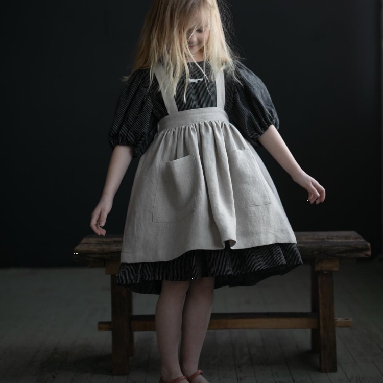(預購)ALL THE BEAUTIFUL LINEN 雙口袋吊帶背心裙 SUSPENDER PINAFORE (NEW)