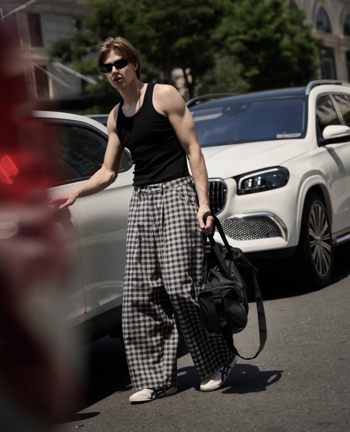 <快速出貨> PUSH PUSH PP Gingham Wide Pants 格紋 寬版長褲 三色
