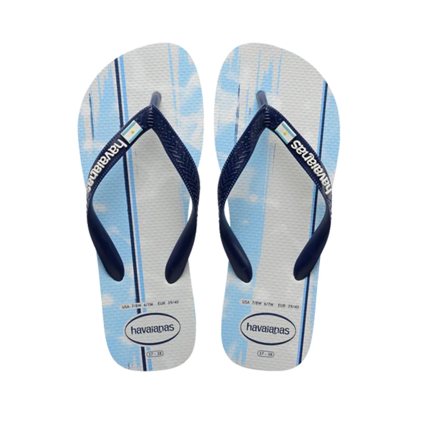 HAVAIANAS 哈瓦仕 人字拖  白水藍 阿根廷隊 拖鞋 男女 41504770052