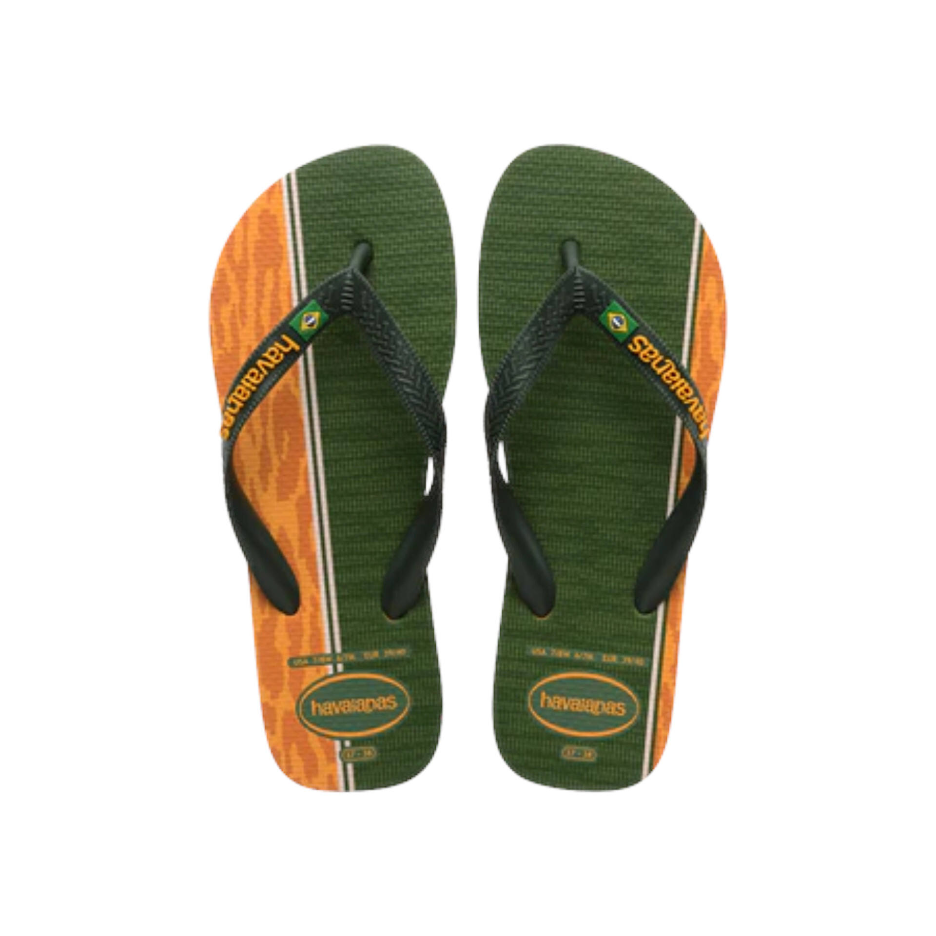 HAVAIANAS 哈瓦仕 人字拖  綠黃 巴西隊 拖鞋 男女 41504771740