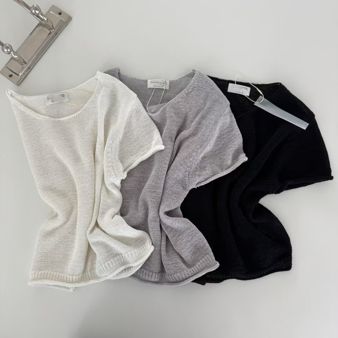 LG2616 Thin Linen Roll Tee