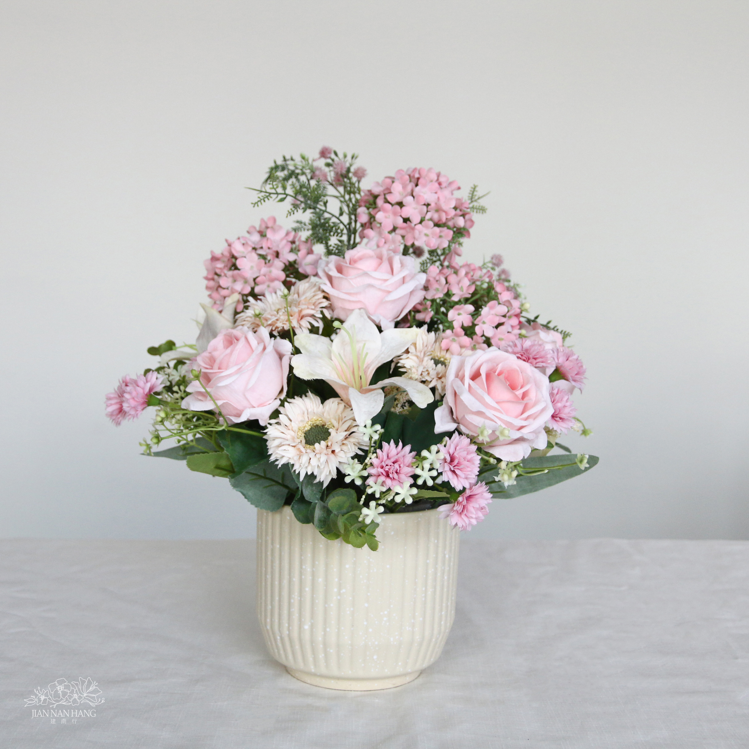 藝術花盆-柔光花語
