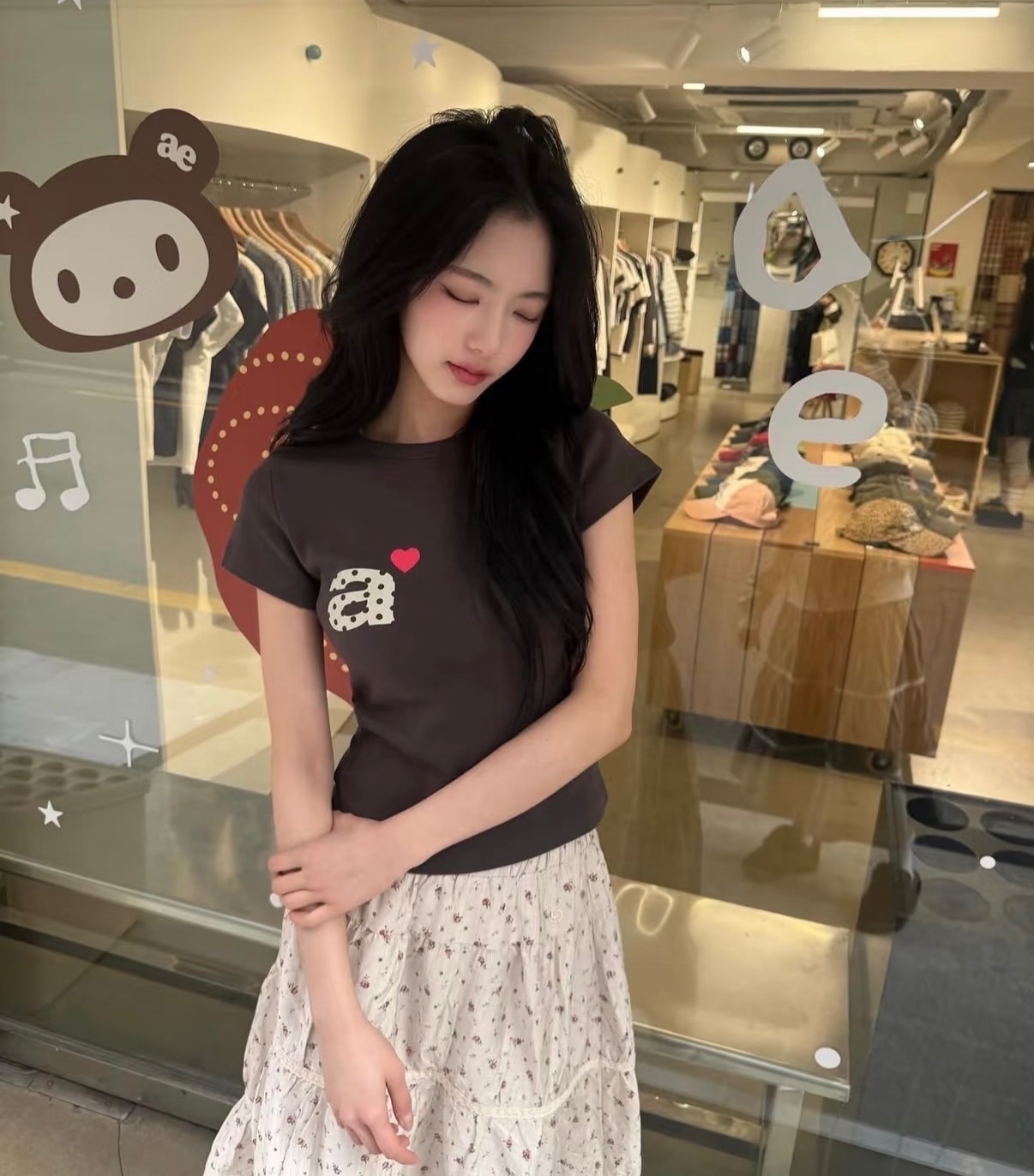【14 JULY截單！限時一日優惠預訂】AEAE DOT SMALL LETTER TEE（5色）