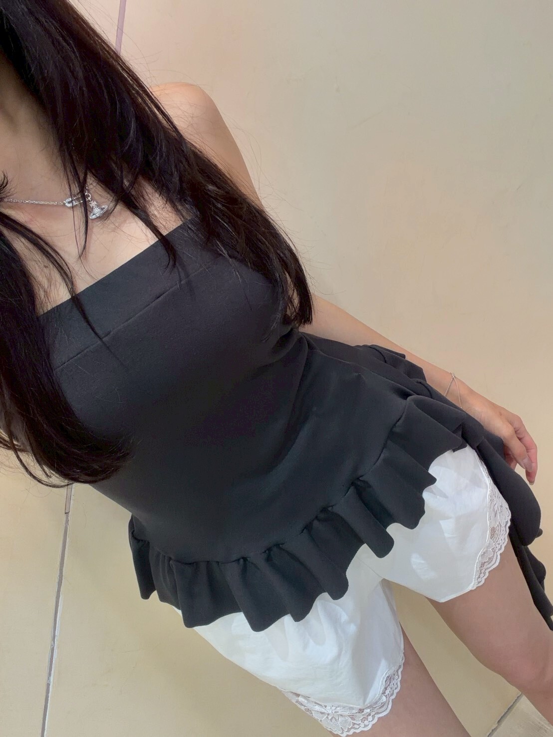 L578自帶濾鏡蕾絲短褲