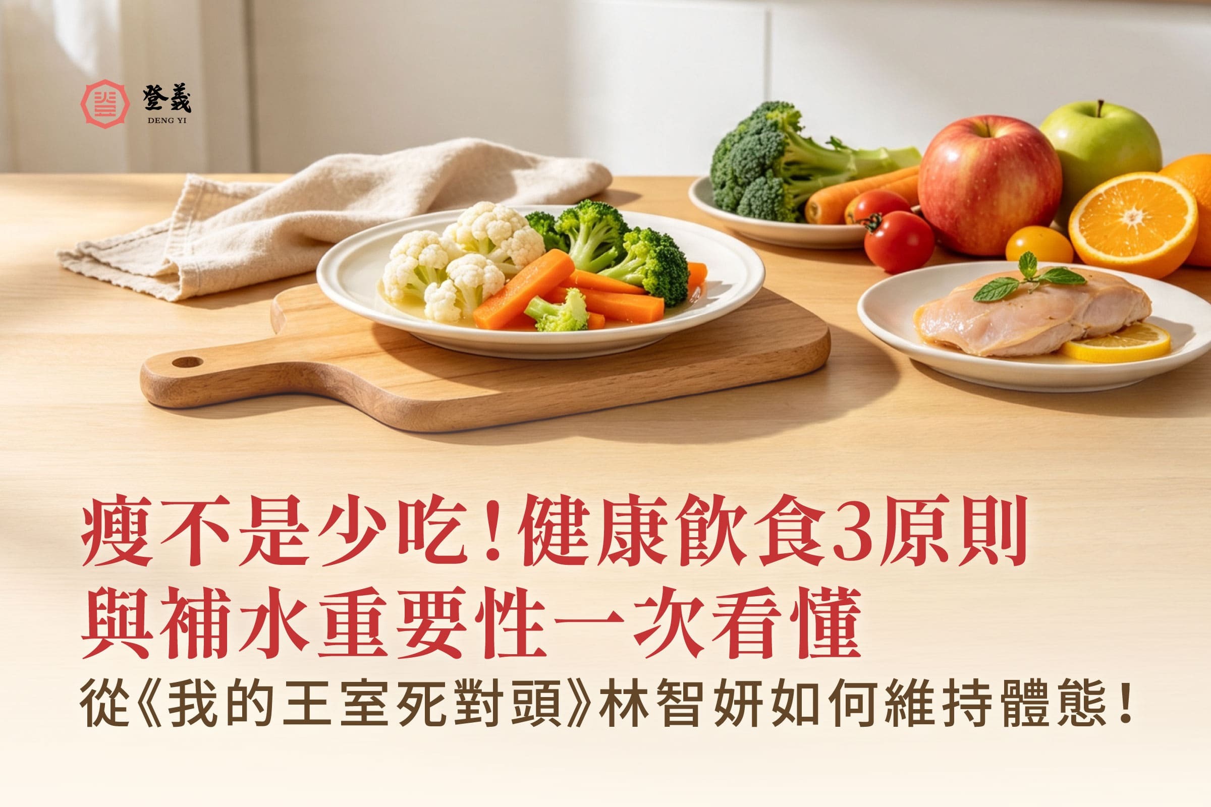 瘦不是少吃! 從《我的王室死對頭》林智妍如何維持體態?健康飲食3原則與補水重要性一次看懂
