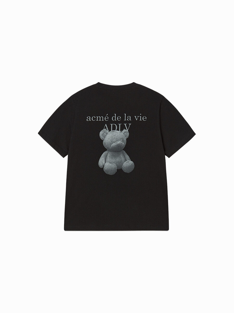 Q31 ADLV WOMAN FUZZY BEAR SHORT SLEEVE T-SHIRT - BLACK｜25FW-TP-SS-AW-WFE-BLK