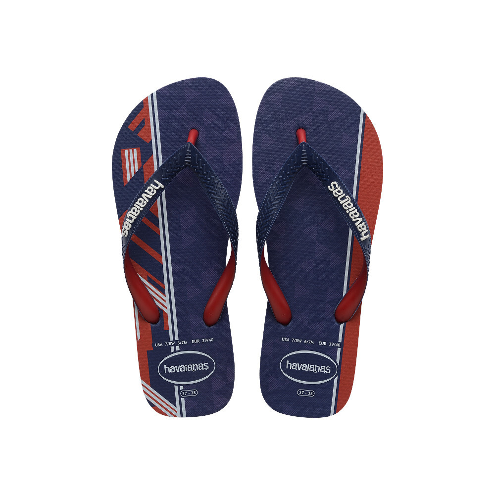 HAVAIANAS 哈瓦仕 人字拖 藍紅 美國隊 拖鞋 男 41504820555