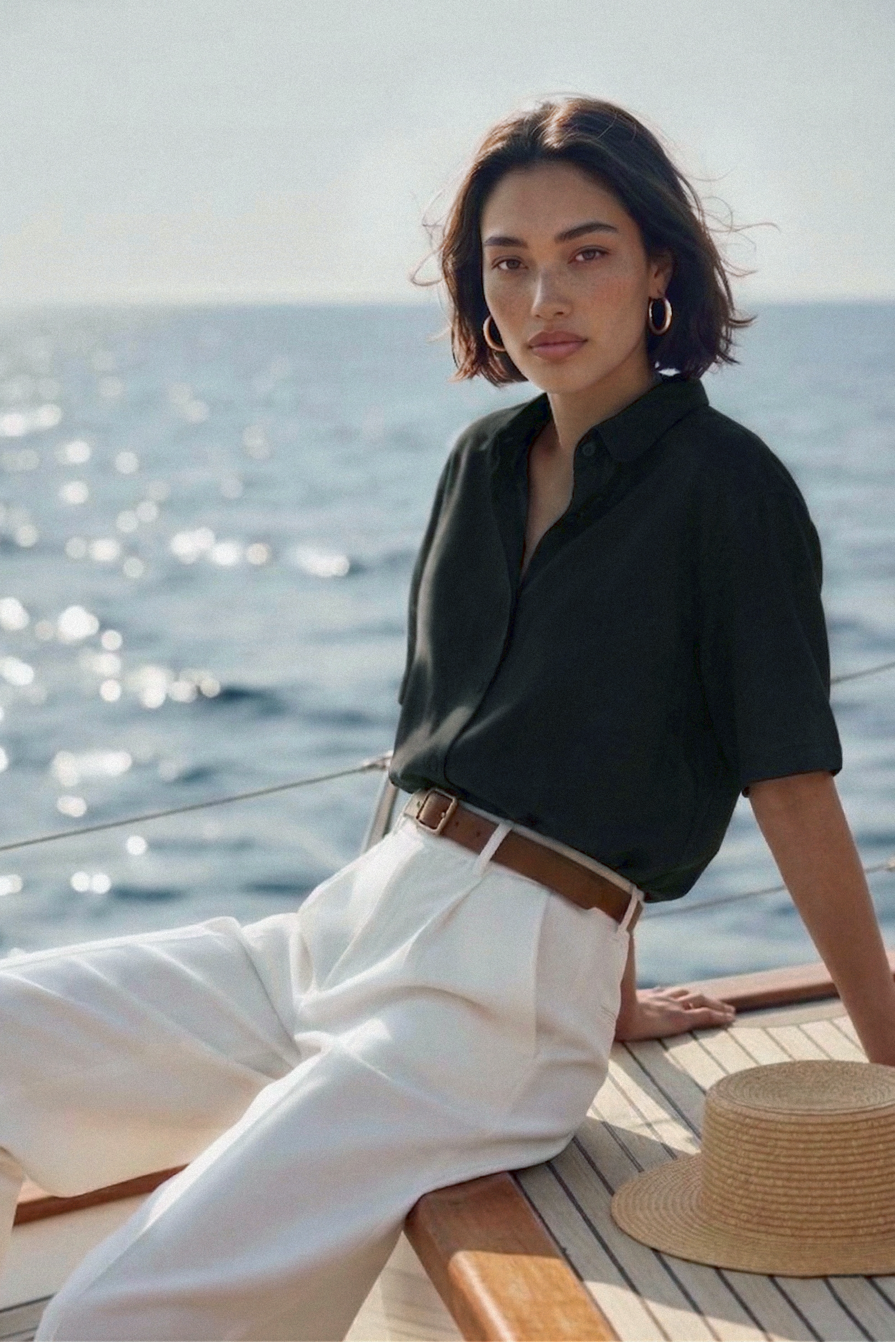 Silky Lightweight Cotton-Feel Shirt (U)